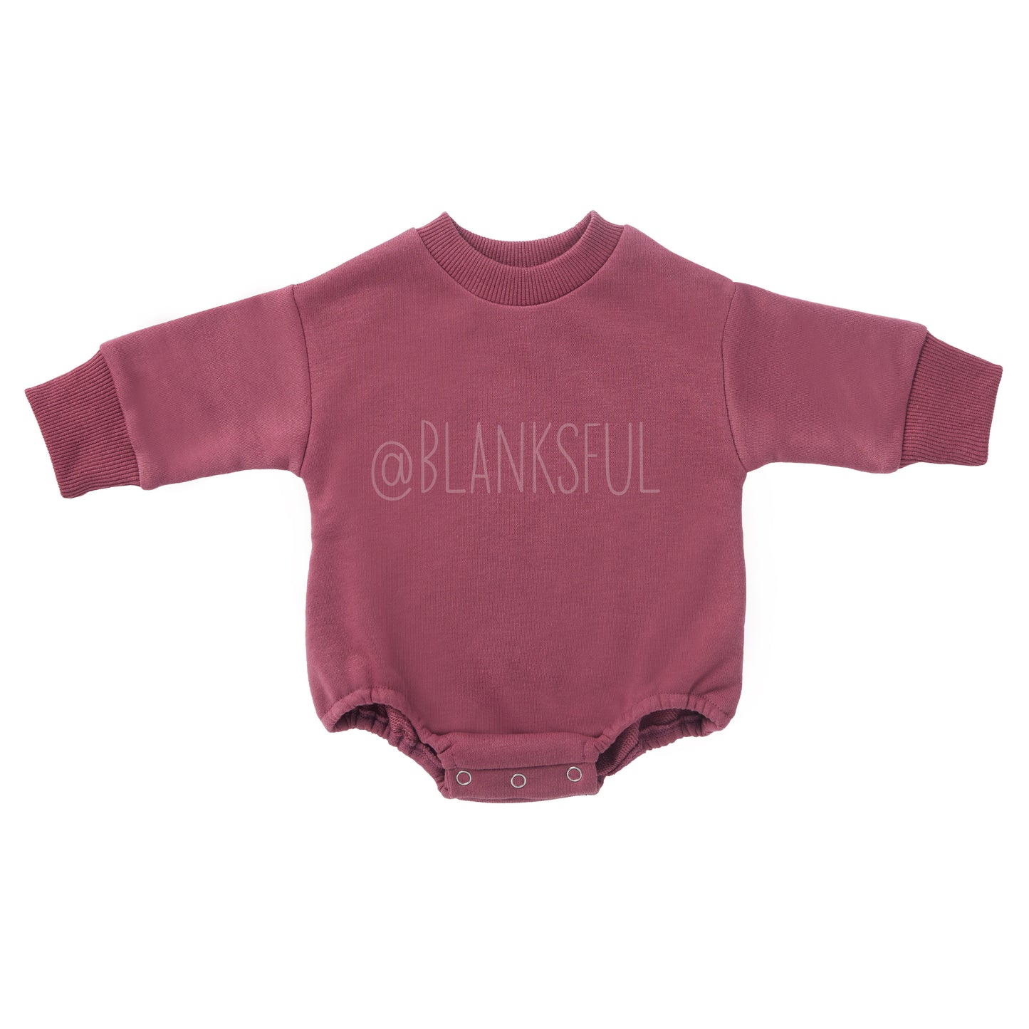 Sweatshirt Romper - 100% French Terry