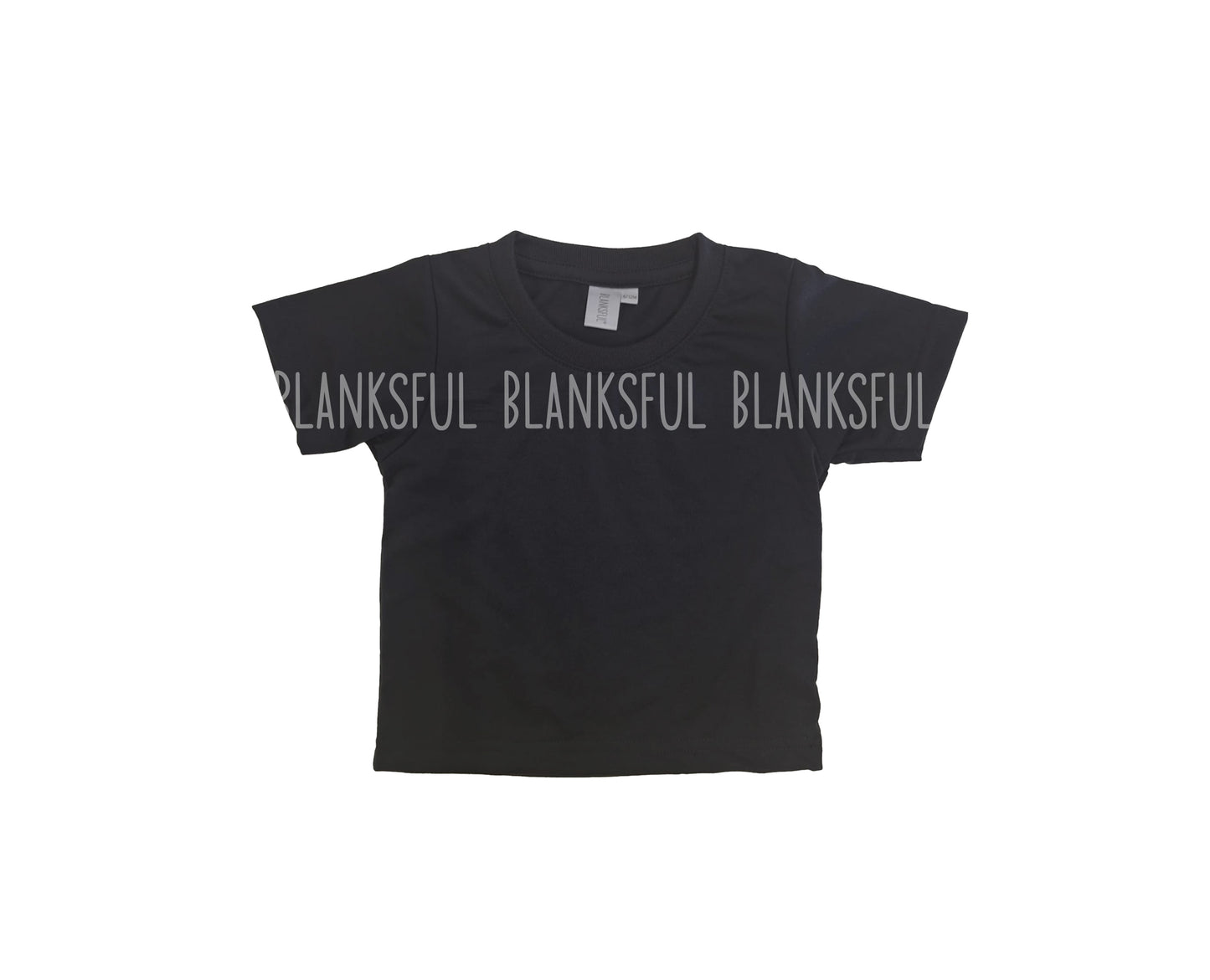 Black Infant / Toddler - 100% Blank Polyester Shirts (NOT FOR SUBLIMATION)