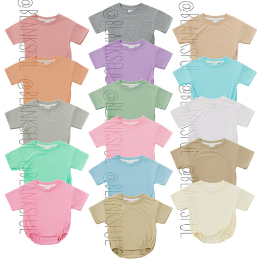 Baggy Bubble Romper - Blank Sublimation Romper