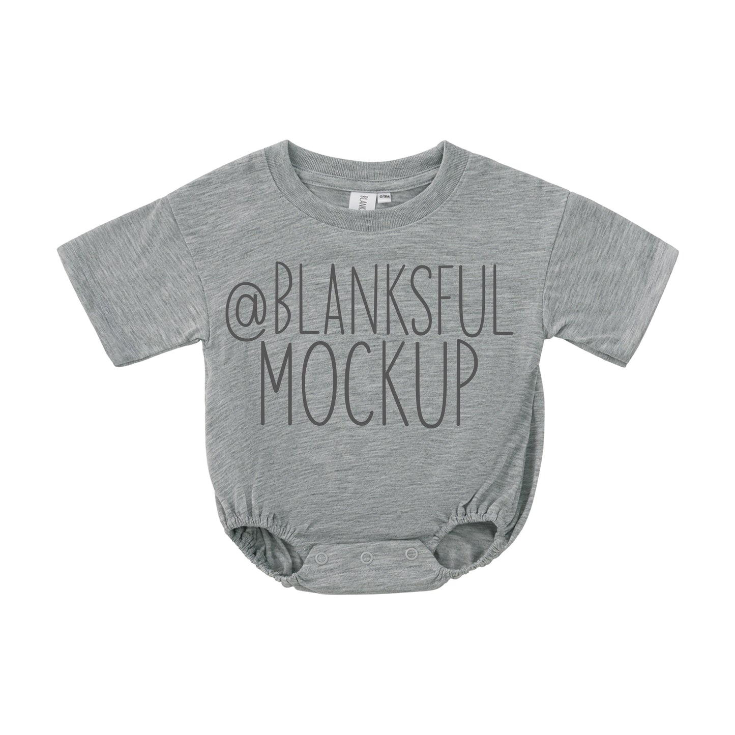Bubble Romper 100% Polyester - Mockup - Grey