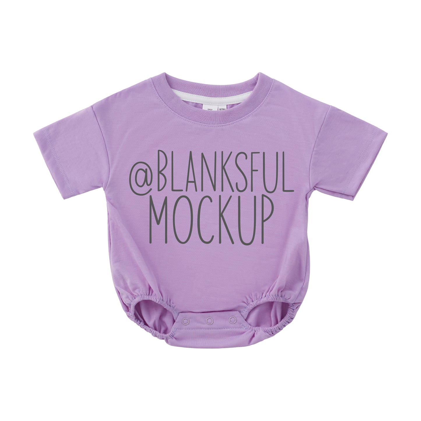 Bubble Romper 100% Polyester - Mockup - Lavender