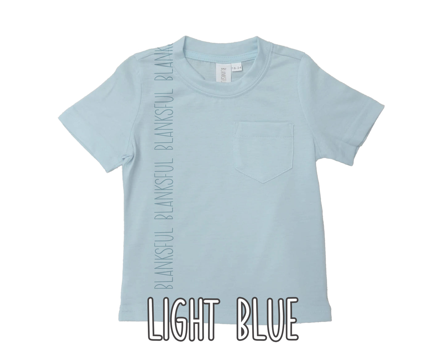 (6 COLORS) Adult Pocket T-Shirt - 95% Polyester Blank Sublimation Shirt