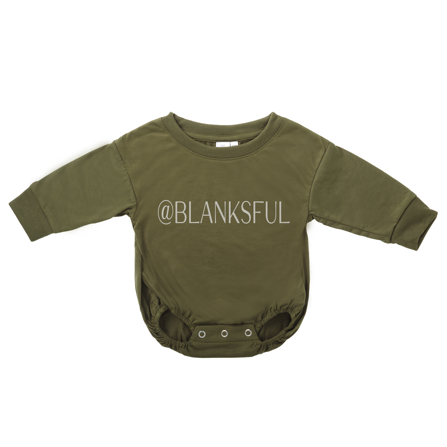 Long Sleeve Baggy Bubble Romper -100% Polyester