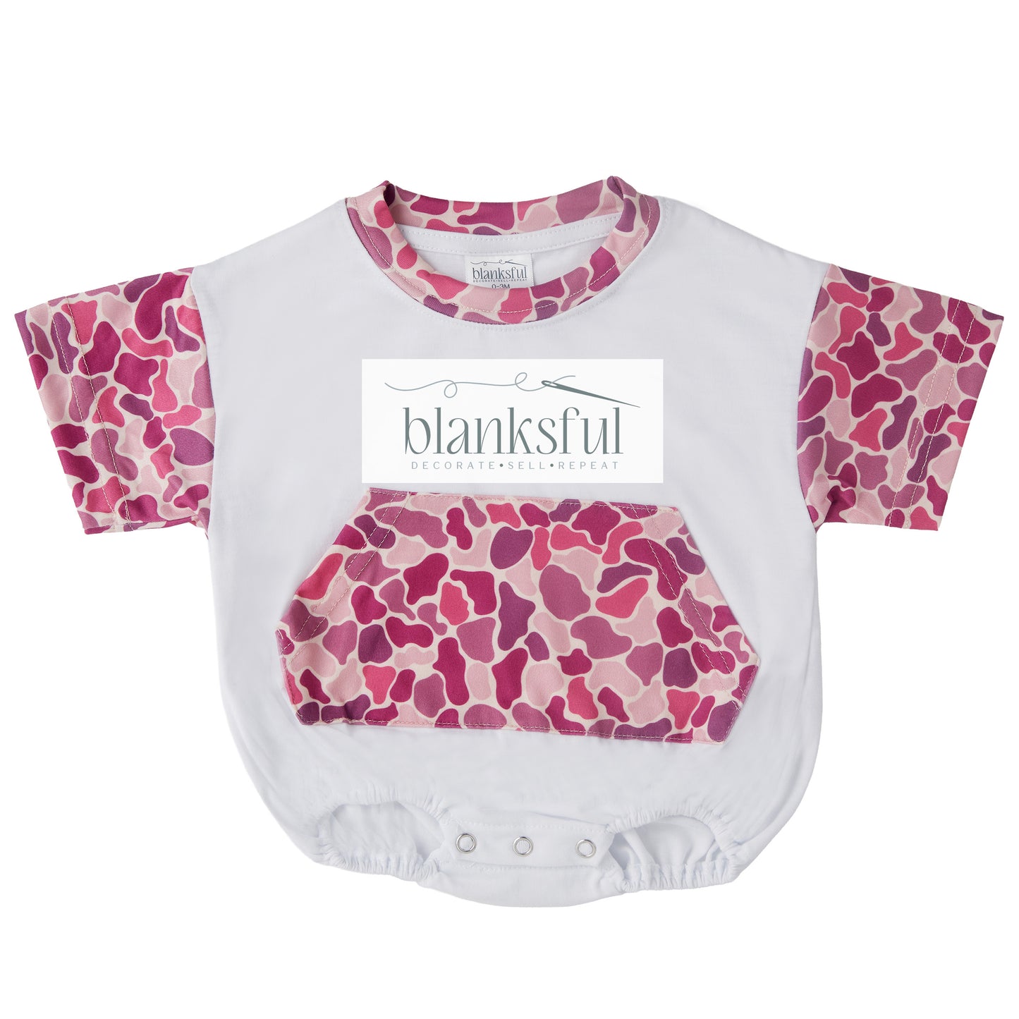 Pocket Baggy Bubble Baby Romper - 95% Polyester