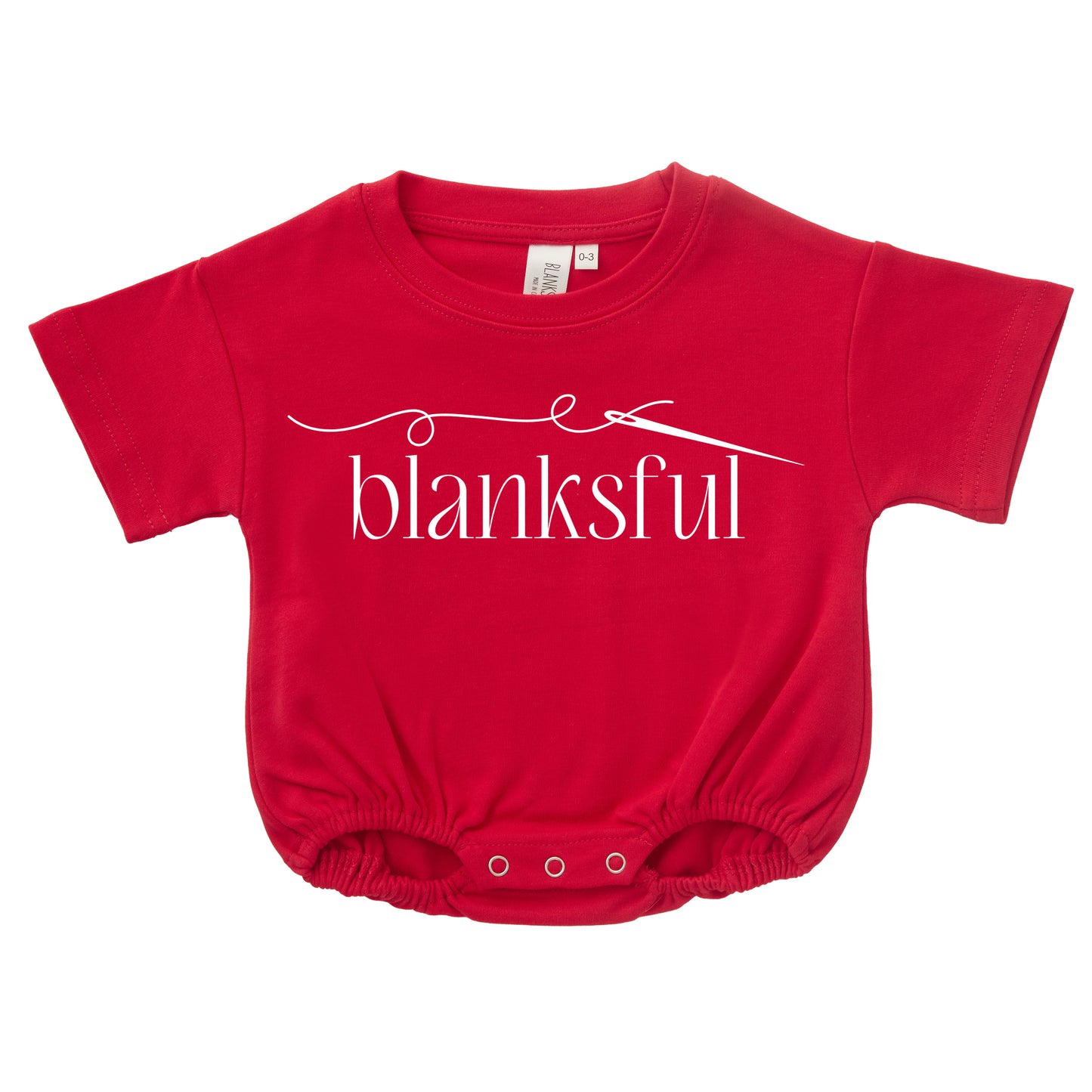 Cotton Baggy Bubble Romper - 100% Cotton - Short Sleeve - Thick Material