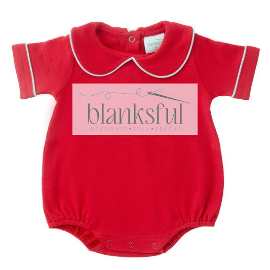 Piping Collared Bubble - Short Sleeve