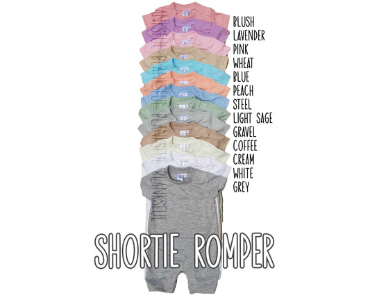 Shortie Romper - Sublimation - SALE (will not restock)