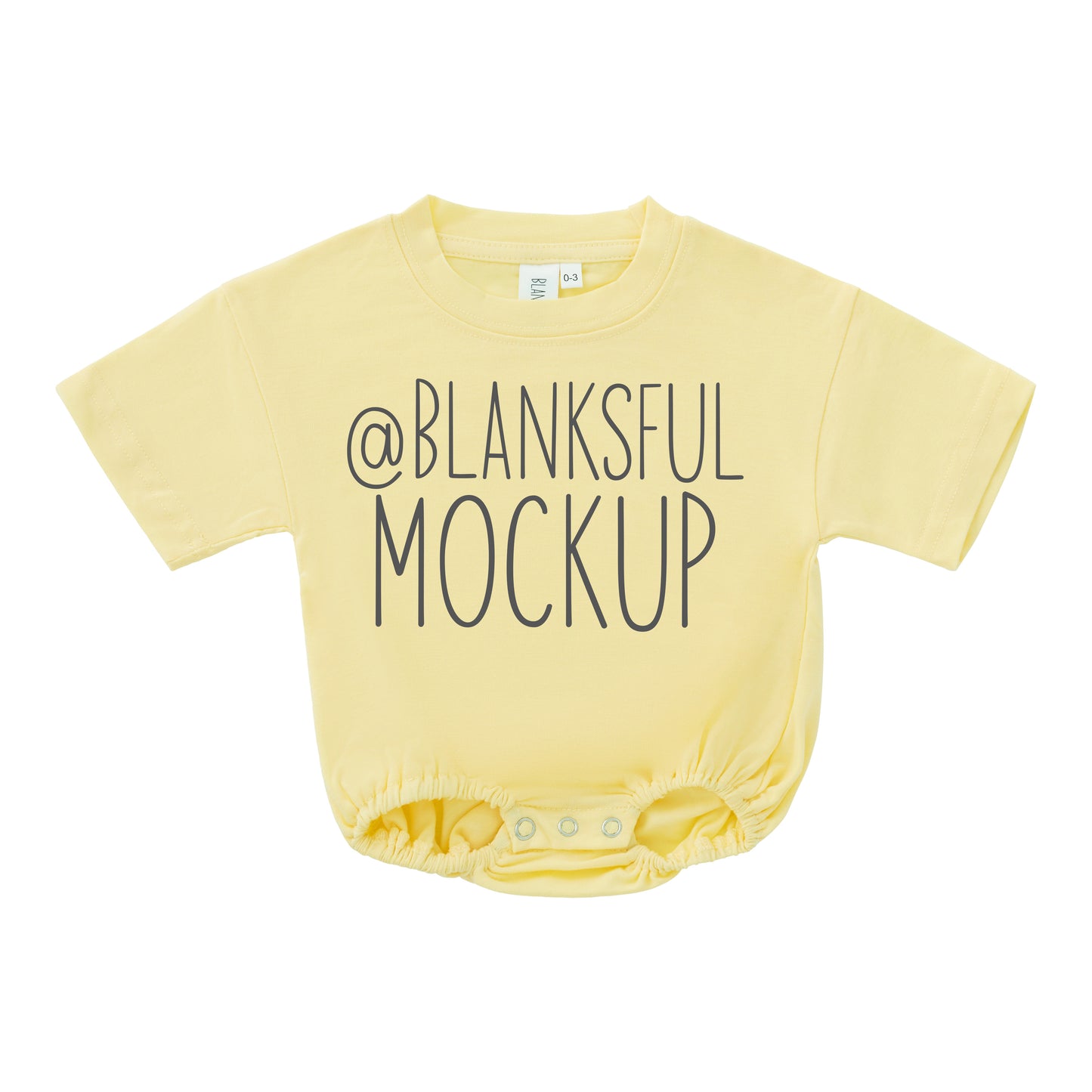 Bubble Romper 95% Polyester - Mockup - Spring Yellow