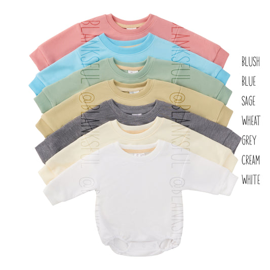 Sweatshirt Romper - French Terry Sublimation Blank