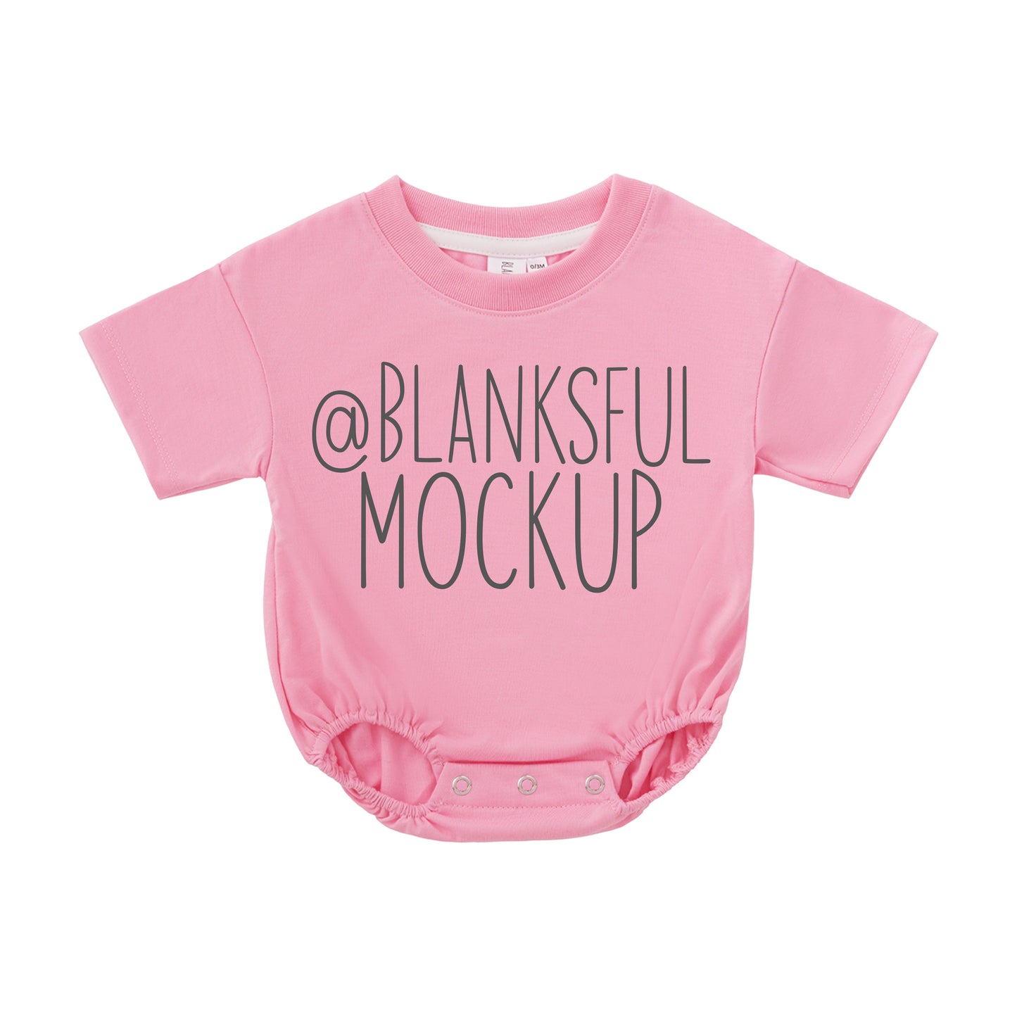 Bubble Romper 100% Polyester - Mockup - Watermelon