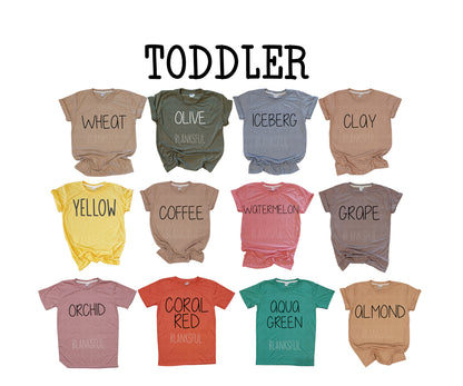 (24 COLORS TODDLER) 100% Blank Polyester Toddler Short Sleeve Shirt