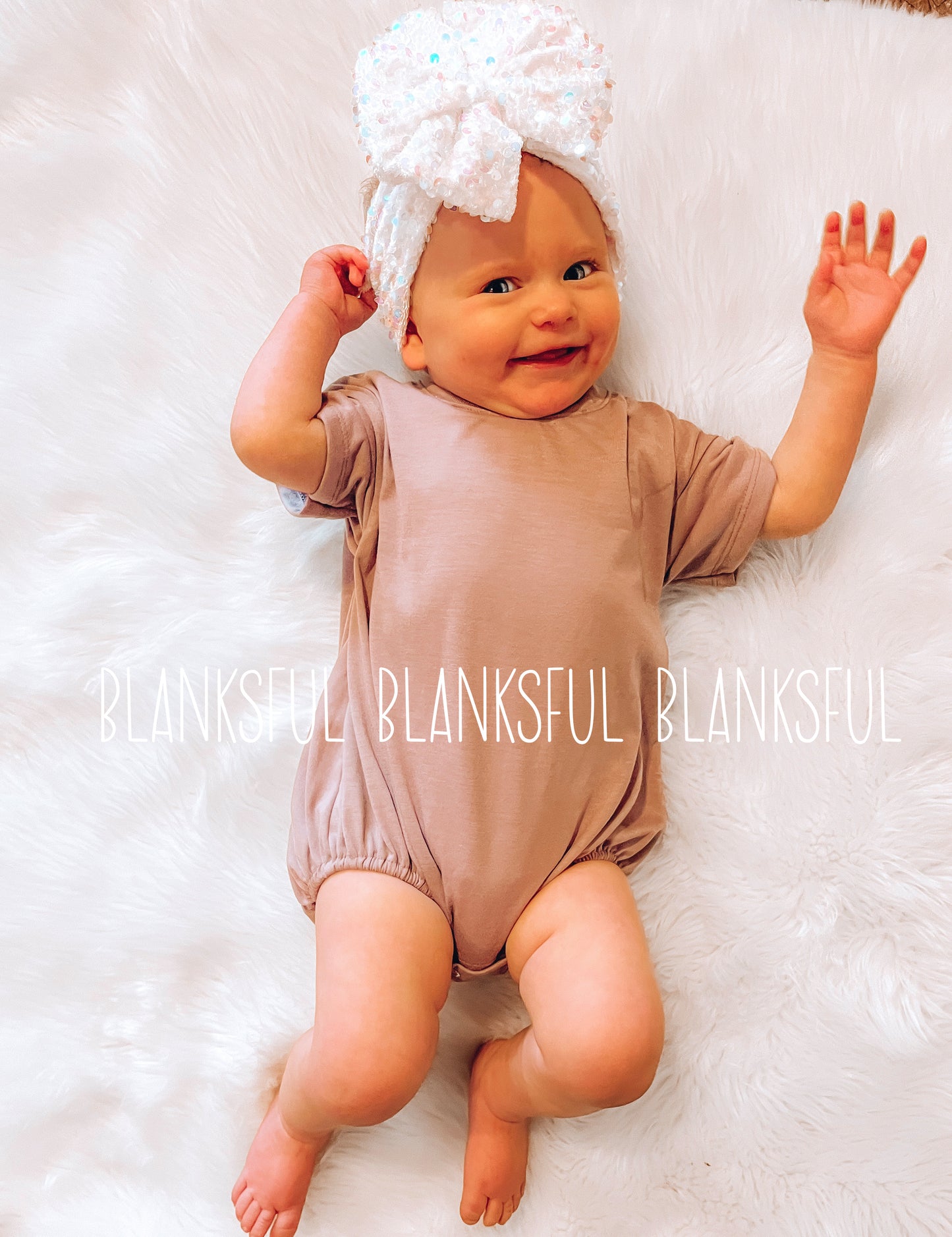 (12 COLORS INFANT-TODDLER) Baggy Romper - 100% Polyester Blank Sublimation Baggy Bubble Romper