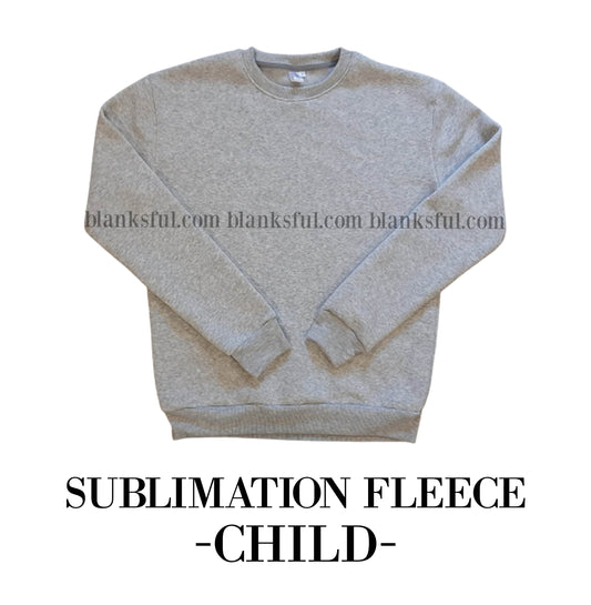 100% Polyester Child Blank Sublimation Fleece Sweatshirt
