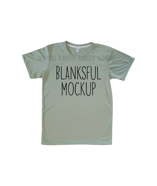 Blanksful Mockup Light Sage Adult Unisex Shirt