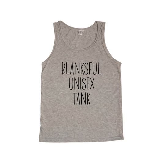 (8 COLORS) 100% Polyester Unisex Tank Top - Muscle Tank