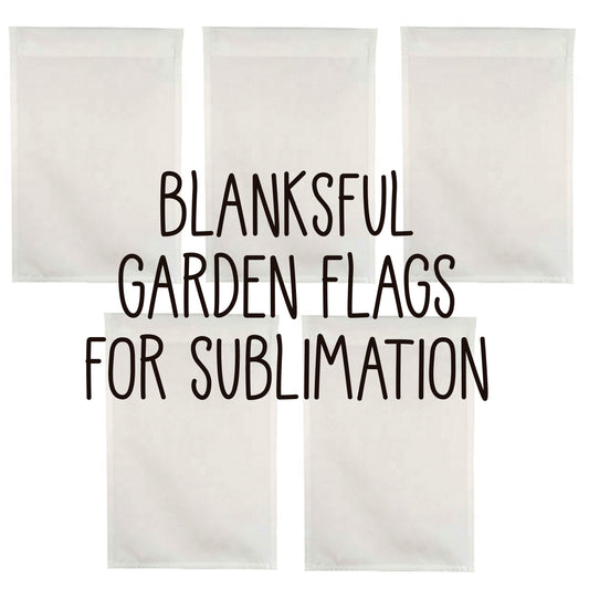 One Double Sided Garden Flag, Thick not see through, Sublimation Flag
