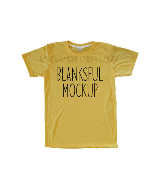 Blanksful Mockup Yellow Adult Unisex Shirt