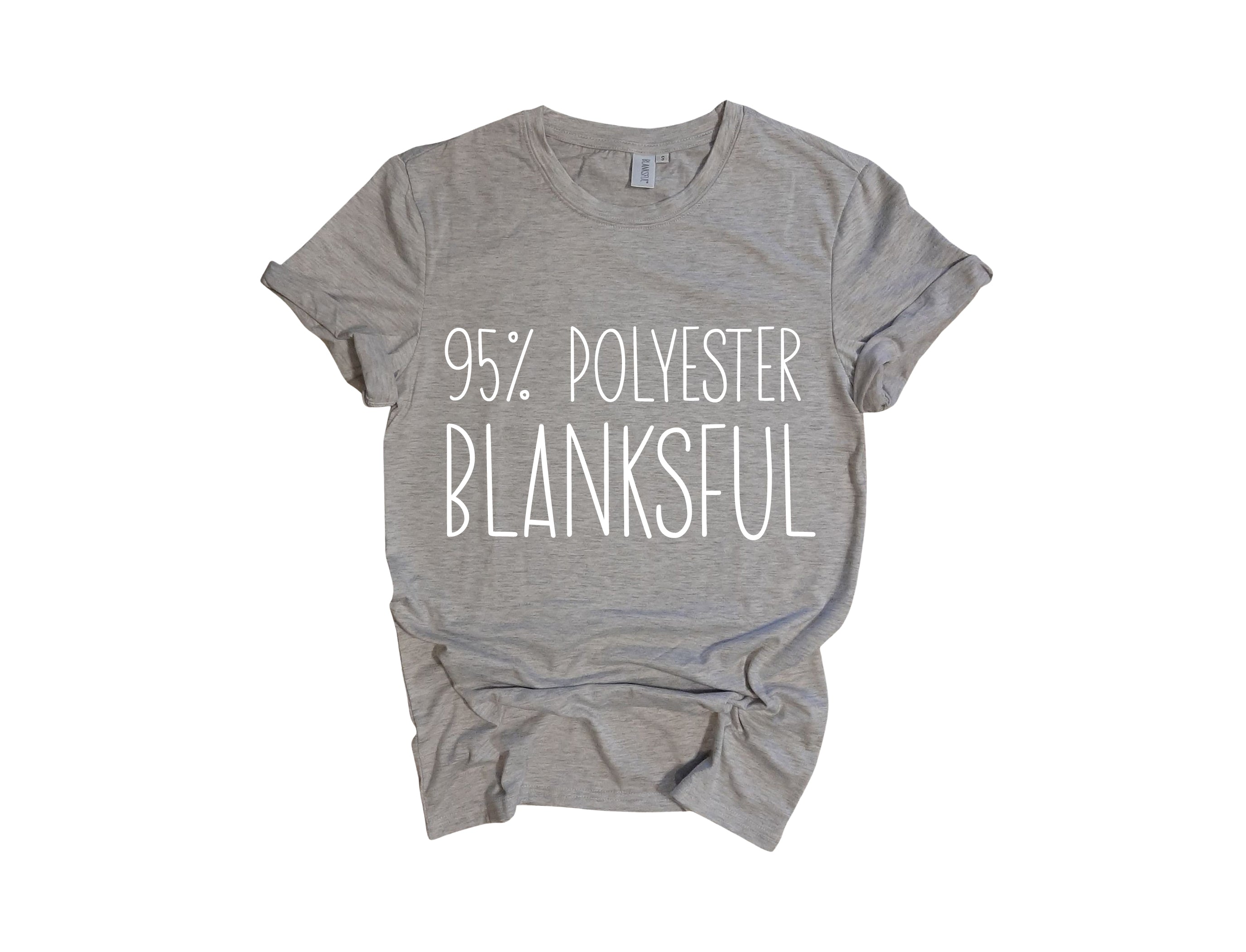 95% Sublimation Adult Unisex Ash Grey Shirt Blanks – Blanksful