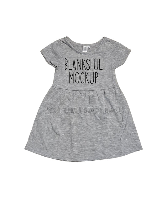 Blanksful Mockup Grey Child Dress