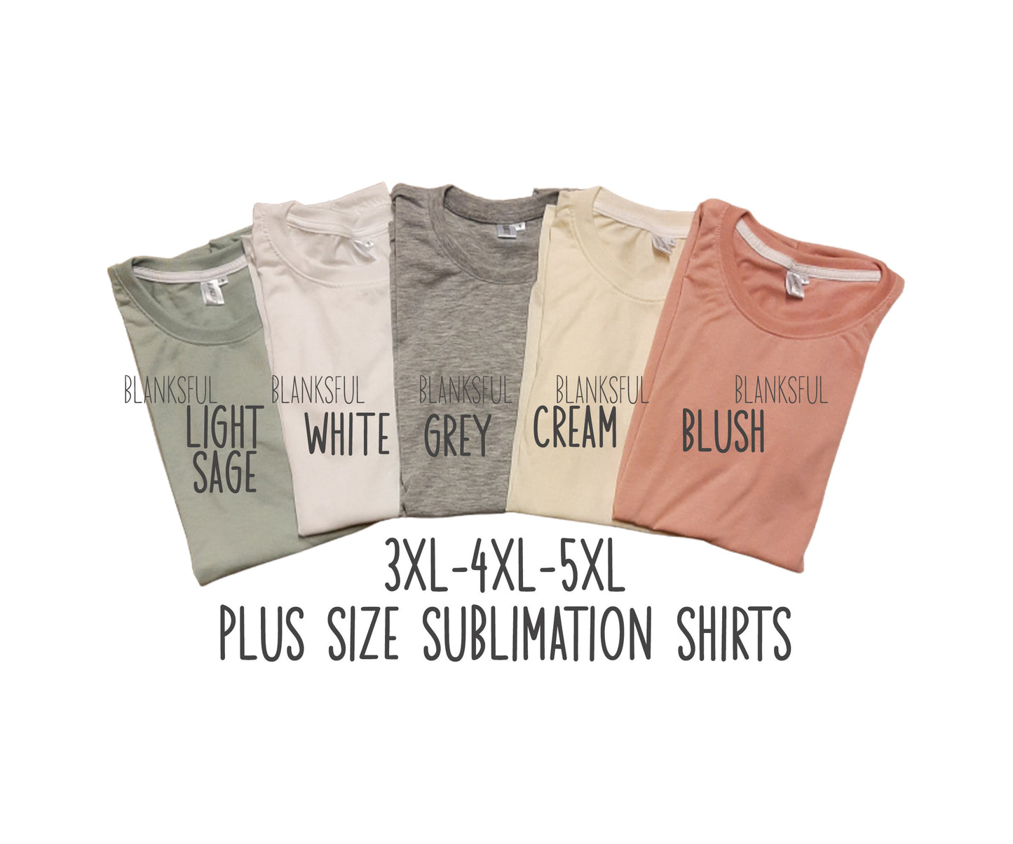 (24 COLORS SIZE XXL-5XL) 100% Polyester Adult Unisex Short Sleeve T-Shirts PLUS SIZES