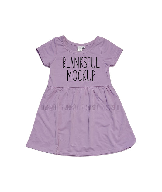Blanksful Mockup Lavender Child Dress