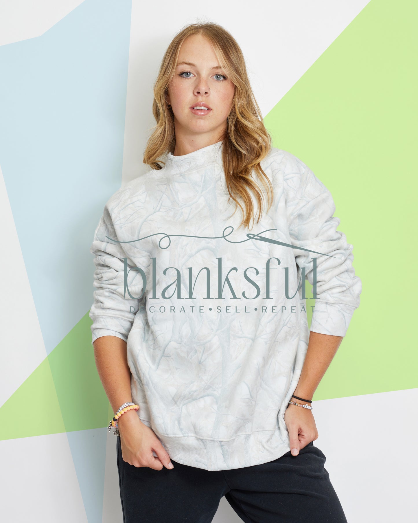 PREORDER - Printed Mock Neck - Oversized Fit - (closes when/if sell out) (should arrive Oct 31 2026)