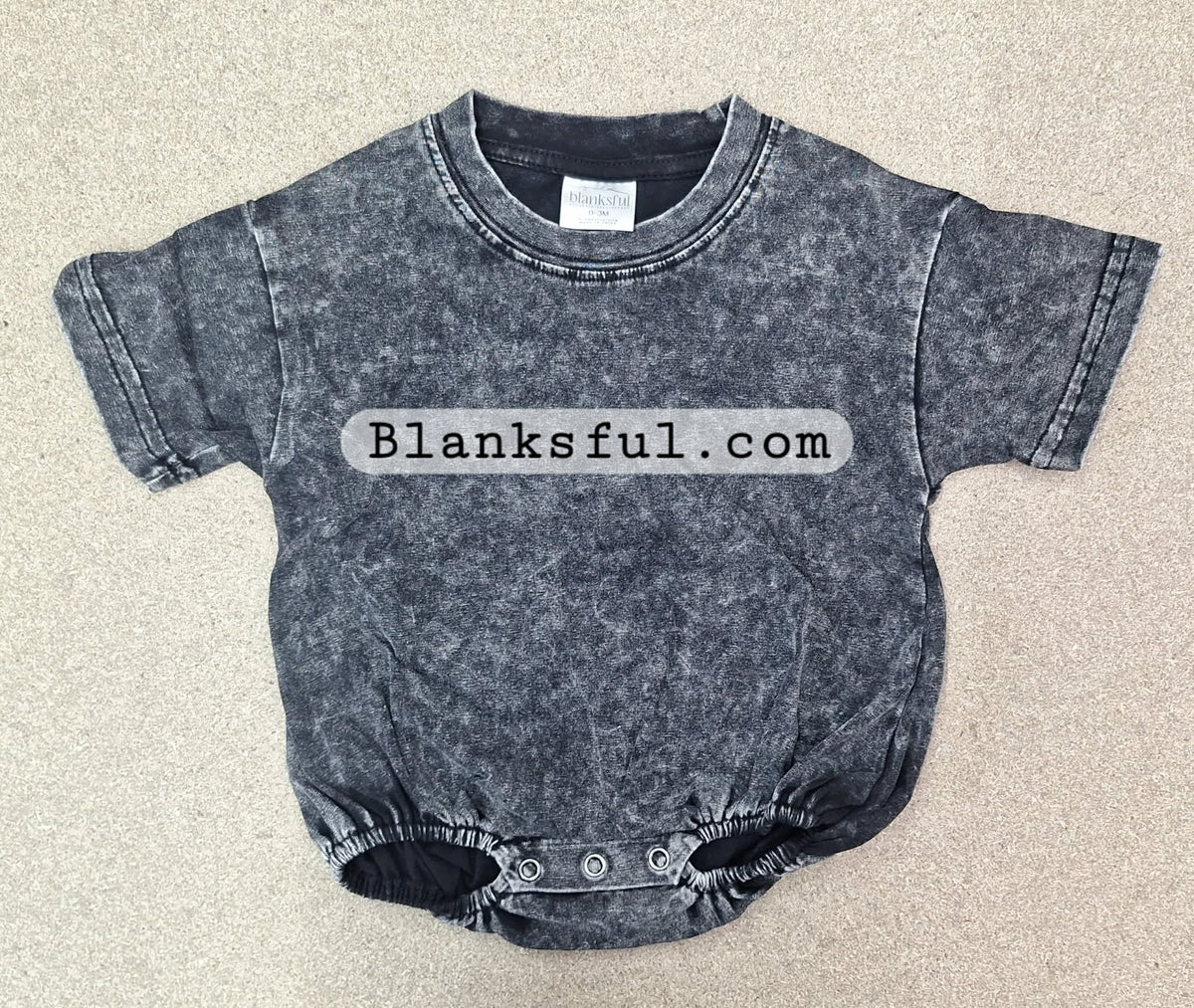 Baggy Bubble Romper – Size 3t - Short Sleeve Decoration Blank