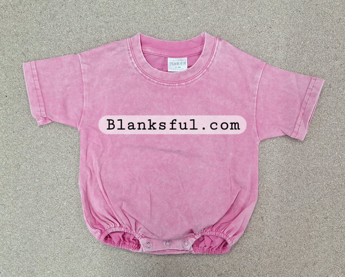 Baggy Bubble Romper – Size 3t - Short Sleeve Decoration Blank