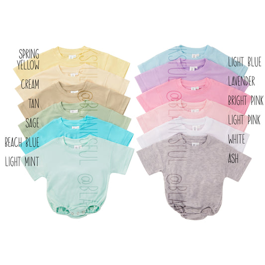Baggy Bubble Baby Romper - Blank Sublimation Romper