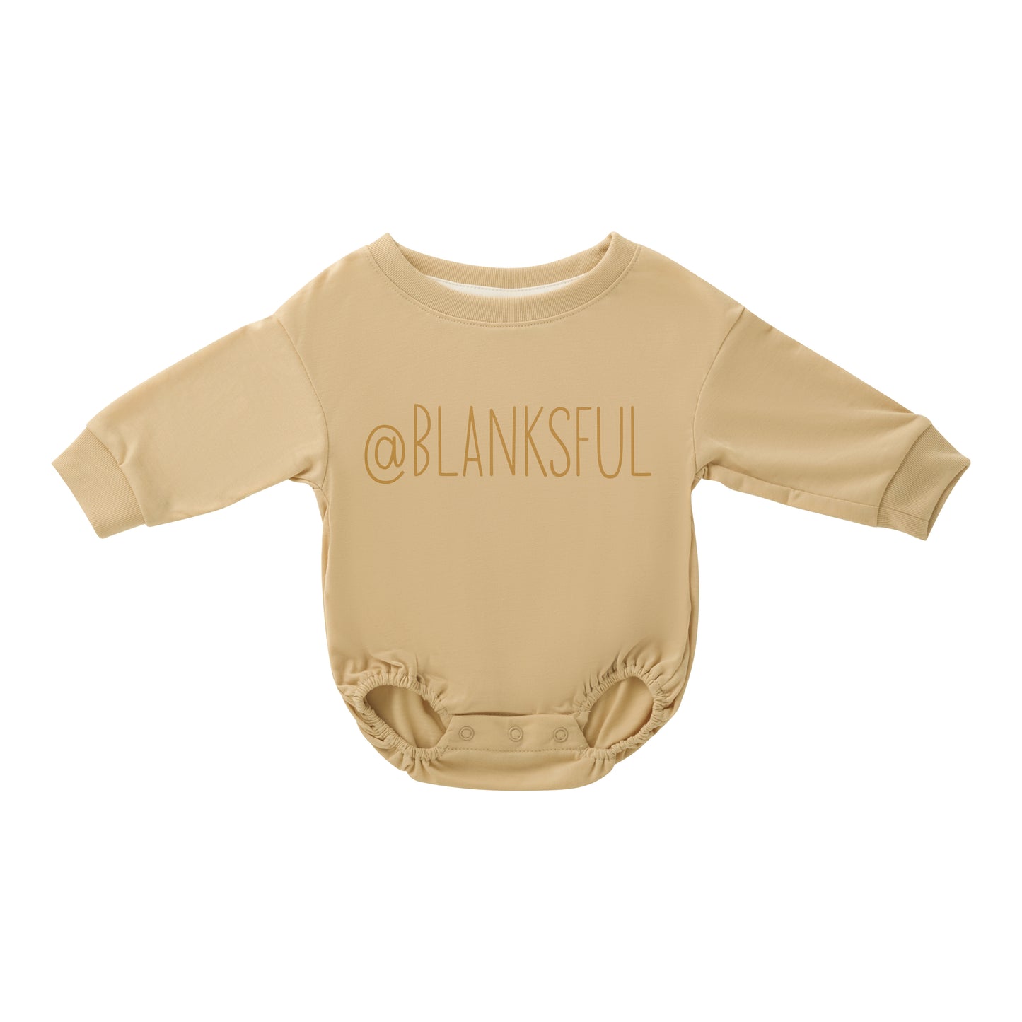 Long Sleeve Baggy Bubble Romper -100% Polyester