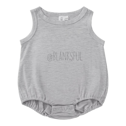 Boys Polyester Blank Sublimation Tank Romper