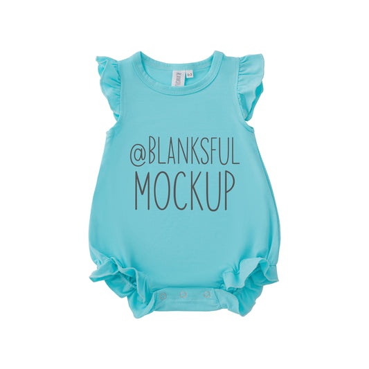 Flutter Romper - Mock-Up - Digital - Beach Blue