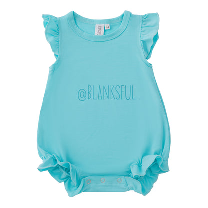 Girls Blank Sublimation Flutter Romper