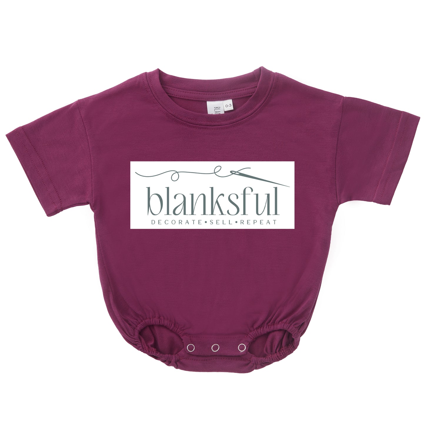 Baggy Bubble Romper - 95% Polyester - Short or Long Sleeve