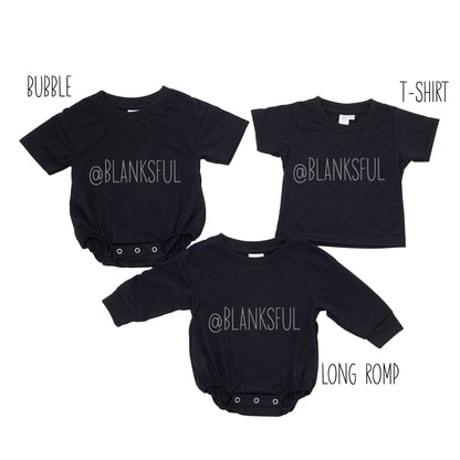 Black Bubble or Long Romper - 100% Polyester