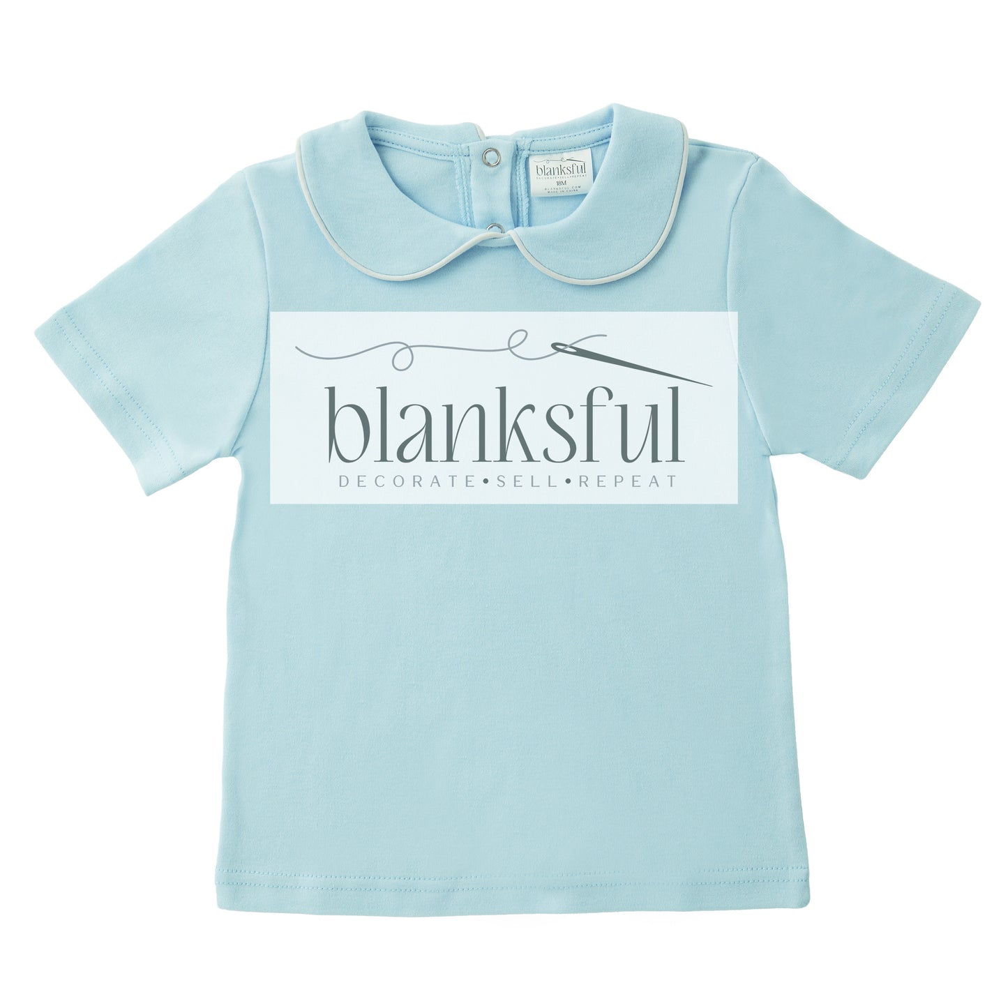 Piping Collared Shirt - Short Sleeve