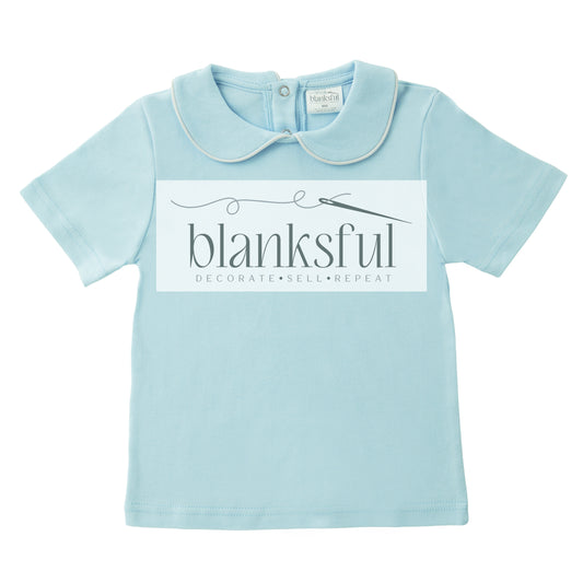Piping Collared Shirt - Short Sleeve