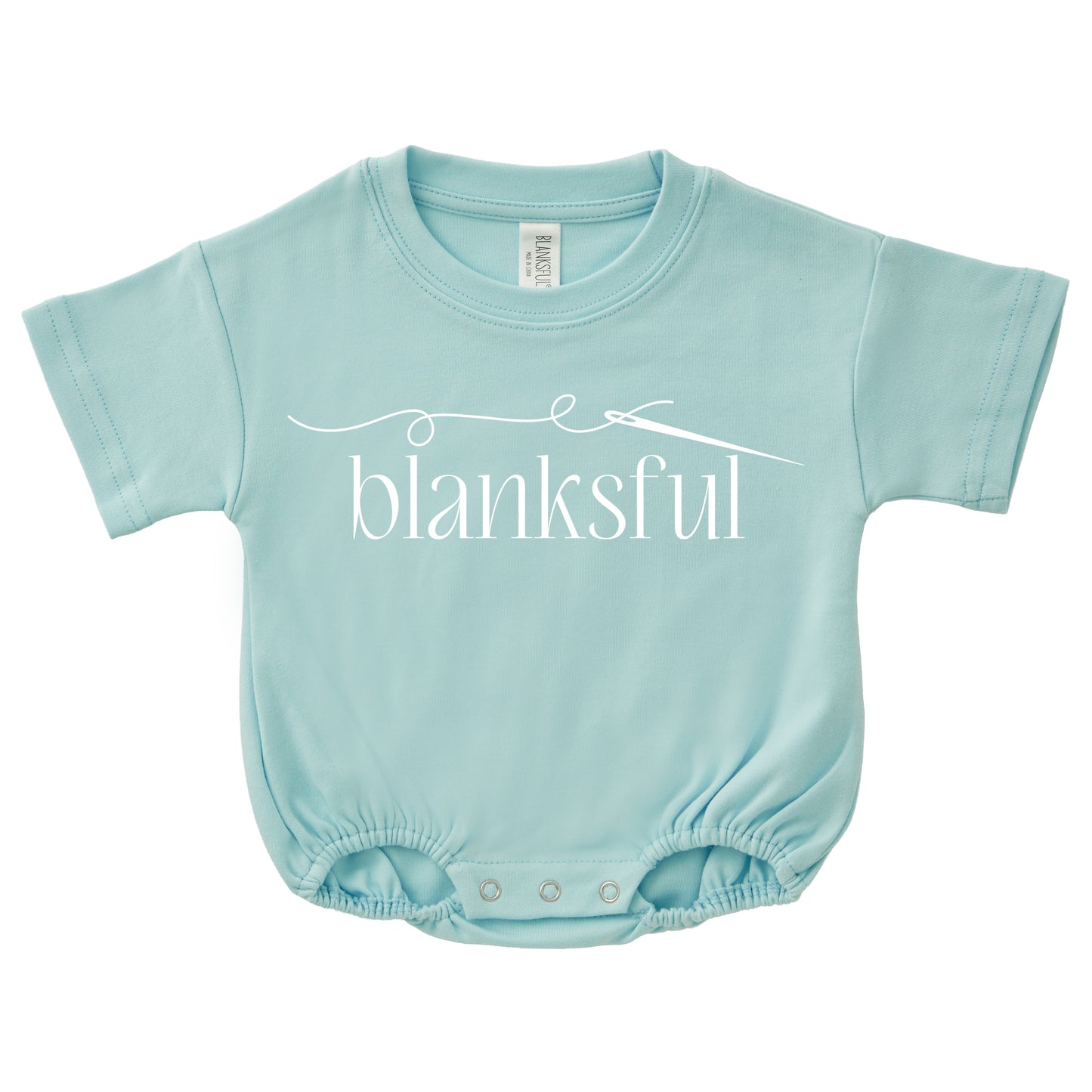 Cotton Baggy Bubble Romper - 100% Cotton - Short Sleeve - Thick Material