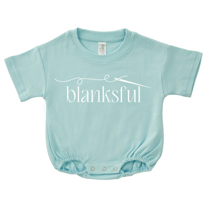 Cotton Baggy Bubble Romper - 100% Cotton - Short Sleeve - Thick Material