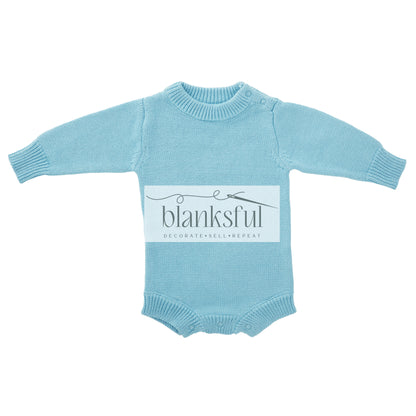 Long Sleeve Knit Romper - Unisex - 100% Cotton