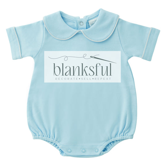 baby boy cotton bubble blank for embroidery and monogramming