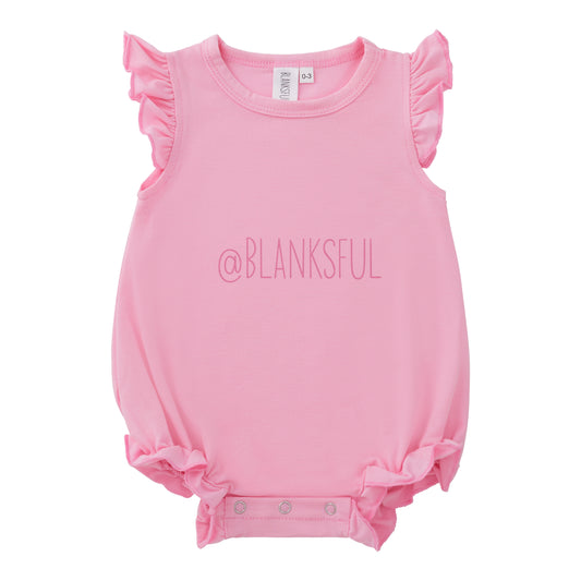Girls Blank Sublimation Flutter Romper