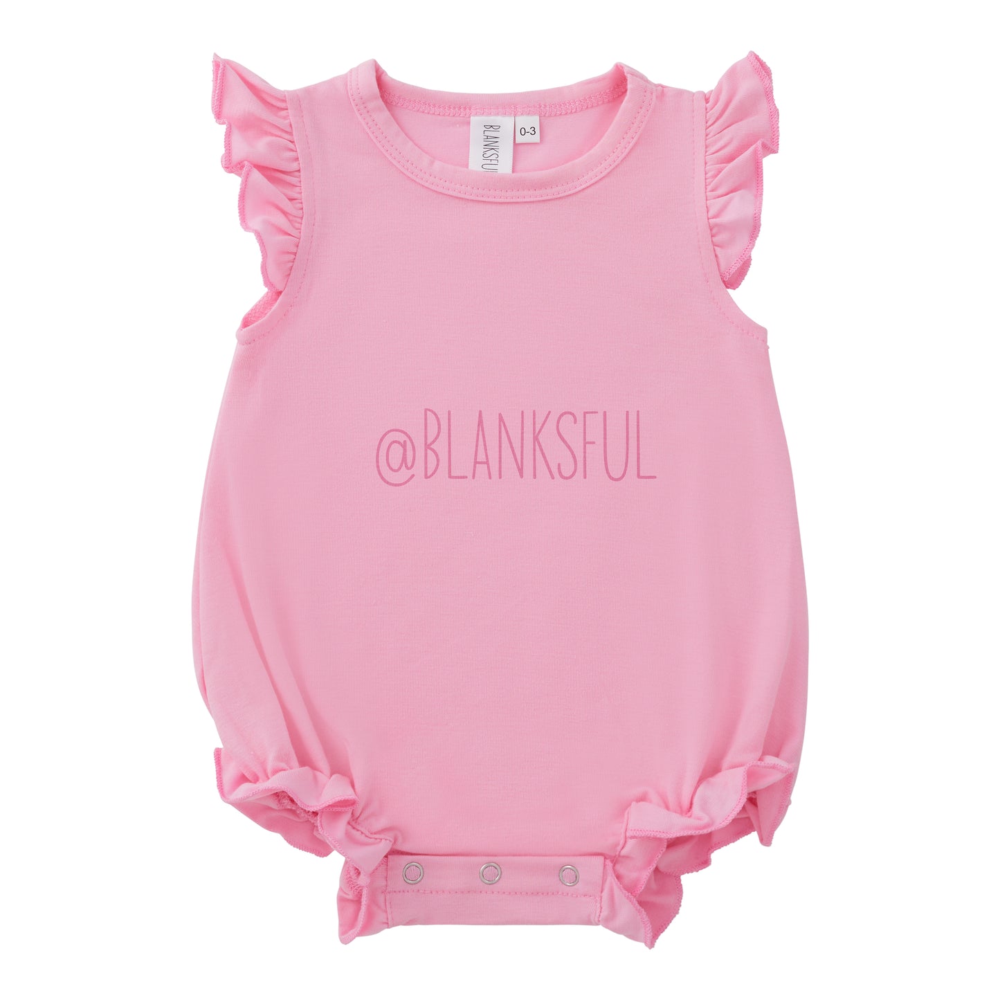 Girls Blank Sublimation Flutter Romper