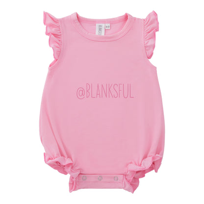 Girls Blank Sublimation Flutter Romper