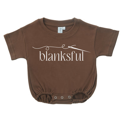 Cotton Baggy Bubble Romper - 100% Cotton - Short Sleeve - Thick Material