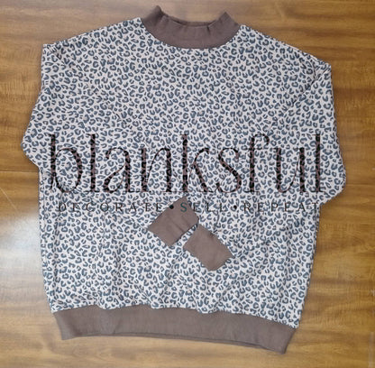 PREORDER - Printed Mock Neck - Oversized Fit - (closes when/if sell out) (should arrive Oct 31 2026)
