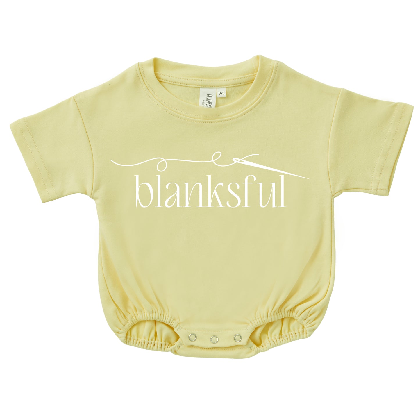 Cotton Baggy Bubble Romper - 100% Cotton - Short Sleeve - Thick Material