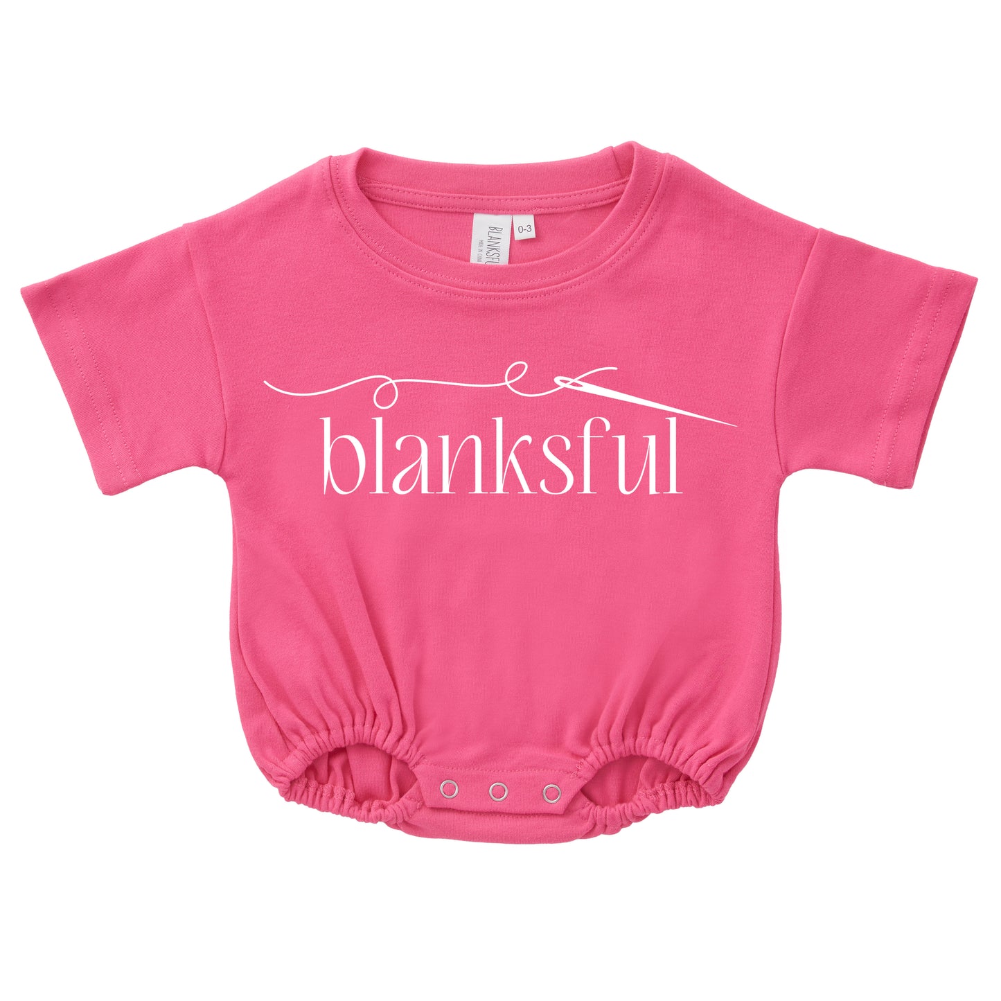 Cotton Baggy Bubble Romper - 100% Cotton - Short Sleeve - Thick Material