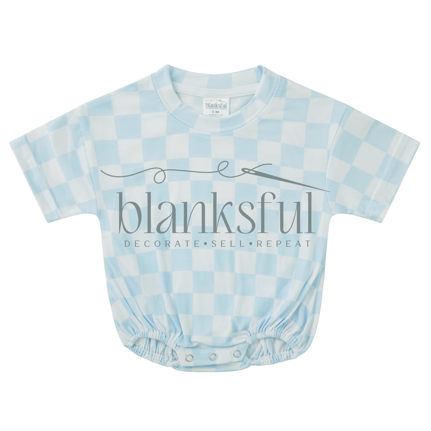 Printed Short Sleeve Baggy Bubble Baby Romper - 95% Polyester
