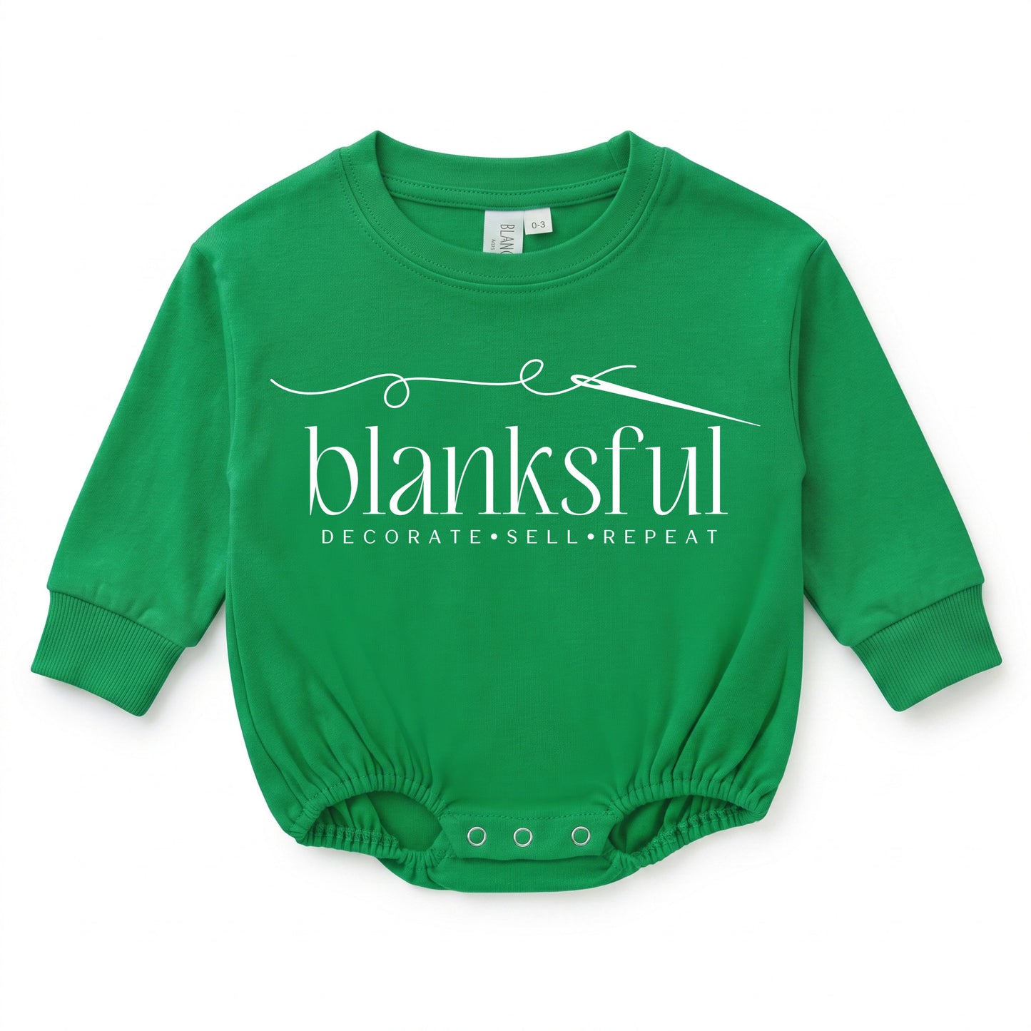 Cotton Baggy Bubble Romper - 100% Cotton - Long Sleeve - Thick Material
